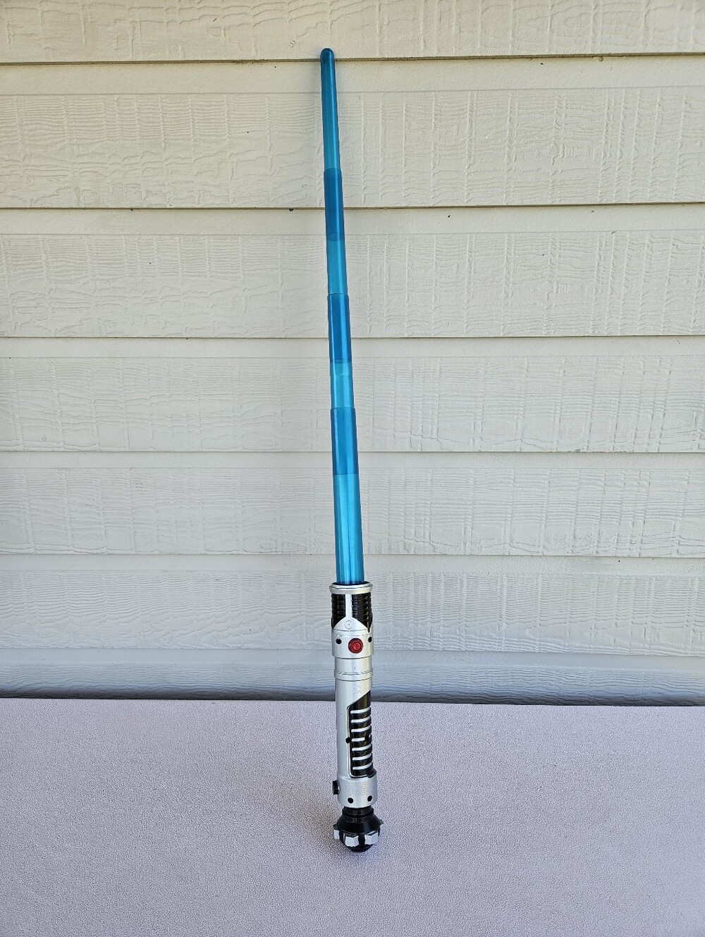 VTG Hasbro Star Wars Obi-Wan Kenobi Blue Light Up Electronic Lightsaber 40"